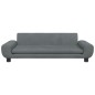 vidaXL Cama para perros de terciopelo gris oscuro 100x54x33 cm vidaXL Cama para perros de terciopelo gris oscuro 100x54x33 cm