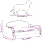 vidaXL Cama para perros de tela gris claro 70x45x30 cm vidaXL Cama para perros de tela gris claro 70x45x30 cm