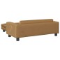 vidaXL Cama para perros con extensión terciopelo marrón 100x50x30 cm vidaXL Cama para perros con extensión terciopelo marrón 100x50x30 cm