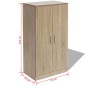 vidaXL Mueble zapatero con 7 estantes color roble vidaXL Mueble zapatero con 7 estantes color roble