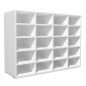 vidaXL Zapatero de madera contrachapada blanco 92x30x67,5 cm vidaXL Zapatero de madera contrachapada blanco 92x30x67,5 cm