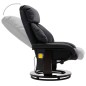 vidaXL Sillón de masaje reclinable de TV cuero sintético negro vidaXL Sillón de masaje reclinable de TV cuero sintético negro