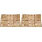 vidaXL Baldosas de porche 12 unidades madera marrón 50x50 cm vidaXL Baldosas de porche 12 unidades madera marrón 50x50 cm
