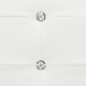 vidaXL Cama con colchón viscoelástico cuero sintético blanco 90x200 cm