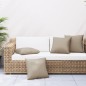 vidaXL Cojines decorativos 4 uds tela gris taupé 50x50 cm vidaXL Cojines decorativos 4 uds tela gris taupé 50x50 cm