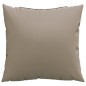 vidaXL Cojines decorativos 4 uds tela gris taupé 50x50 cm vidaXL Cojines decorativos 4 uds tela gris taupé 50x50 cm