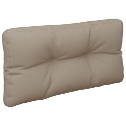 vidaXL Cojín para sofá de palets de tela gris taupé 80x40x12 cm