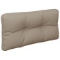 vidaXL Cojín para sofá de palets de tela gris taupé 80x40x12 cm vidaXL Cojín para sofá de palets de tela gris taupé 80x40x12 cm