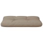 vidaXL Cojín para sofá de palets de tela gris taupé 80x40x12 cm vidaXL Cojín para sofá de palets de tela gris taupé 80x40x12 cm