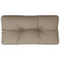 vidaXL Cojín para sofá de palets de tela gris taupé 80x40x12 cm vidaXL Cojín para sofá de palets de tela gris taupé 80x40x12 cm
