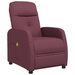 vidaXL Sillón de masaje de tela morado