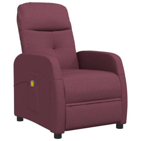 vidaXL Sillón de masaje de tela morado