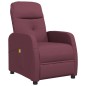 vidaXL Sillón de masaje de tela morado