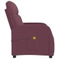 vidaXL Sillón de masaje de tela morado