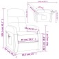 vidaXL Sillón de masaje de tela morado