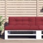 vidaXL Cojín para sofá de palets de tela rojo tinto 120x40x12 cm vidaXL Cojín para sofá de palets de tela rojo tinto 120x40x12 cm
