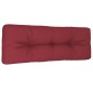 vidaXL Cojín para sofá de palets de tela rojo tinto 120x40x12 cm vidaXL Cojín para sofá de palets de tela rojo tinto 120x40x12 cm
