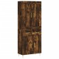 vidaXL Aparador alto madera contrachapada roble ahumado 69,5x34x180 cm vidaXL Aparador alto madera contrachapada roble ahumado 69,5x34x180 cm