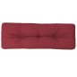 vidaXL Cojín para sofá de palets de tela rojo tinto 120x40x12 cm vidaXL Cojín para sofá de palets de tela rojo tinto 120x40x12 cm