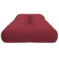 vidaXL Cojín para sofá de palets de tela rojo tinto 120x40x12 cm vidaXL Cojín para sofá de palets de tela rojo tinto 120x40x12 cm
