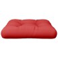vidaXL Cojín para sofá de palets de tela rojo 50x50x12 cm vidaXL Cojín para sofá de palets de tela rojo 50x50x12 cm