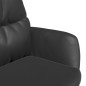 vidaXL Sillón de relax de cuero auténtico negro vidaXL Sillón de relax de cuero auténtico negro