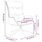 vidaXL Sillón de relax de cuero auténtico negro vidaXL Sillón de relax de cuero auténtico negro
