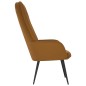 vidaXL Sillón de relax de terciopelo marrón vidaXL Sillón de relax de terciopelo marrón