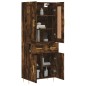 vidaXL Aparador alto madera contrachapada roble ahumado 69,5x34x180 cm vidaXL Aparador alto madera contrachapada roble ahumado 69,5x34x180 cm