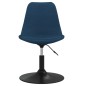 vidaXL Sillas de comedor giratorias 4 unidades terciopelo azul vidaXL Sillas de comedor giratorias 4 unidades terciopelo azul