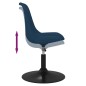 vidaXL Sillas de comedor giratorias 4 unidades terciopelo azul vidaXL Sillas de comedor giratorias 4 unidades terciopelo azul