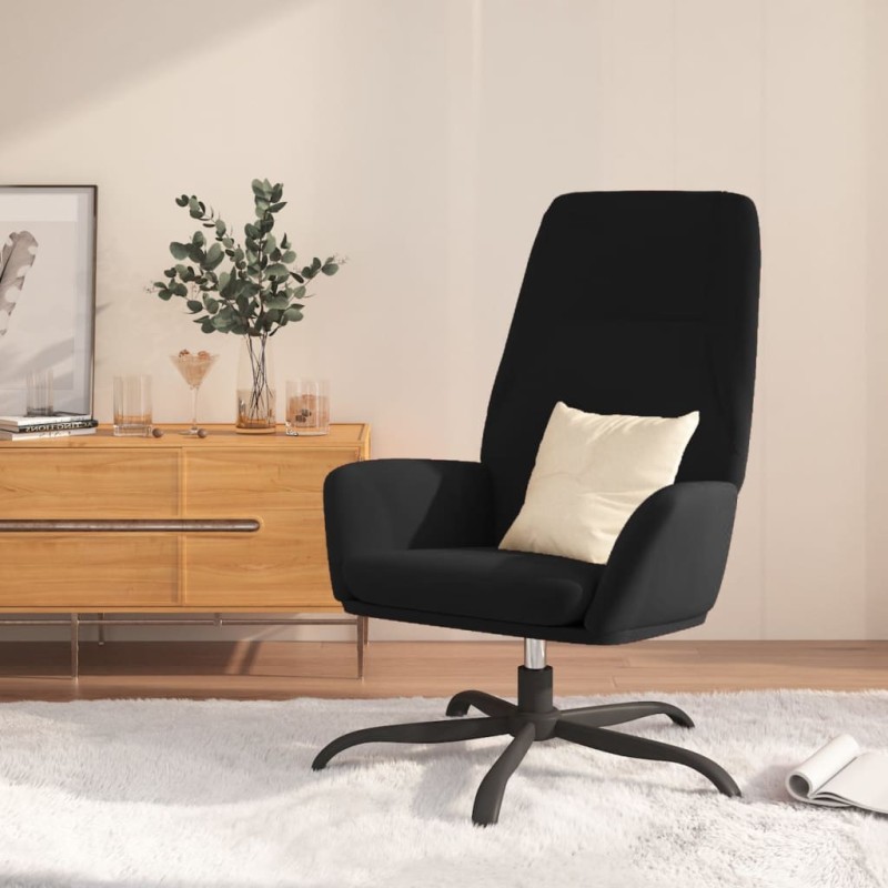 vidaXL Sillón de relax de terciopelo negro vidaXL Sillón de relax de terciopelo negro
