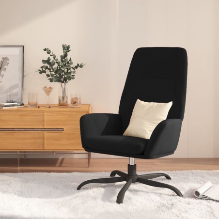 vidaXL Sillón de relax de terciopelo negro