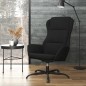vidaXL Sillón de relax de piel de ante sintética negro
