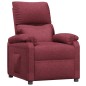 vidaXL Sillón reclinable de tela rojo tinto vidaXL Sillón reclinable de tela rojo tinto