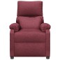 vidaXL Sillón reclinable de tela rojo tinto vidaXL Sillón reclinable de tela rojo tinto