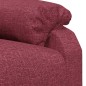 vidaXL Sillón reclinable de tela rojo tinto vidaXL Sillón reclinable de tela rojo tinto