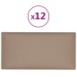 vidaXL Paneles de pared 12 uds cuero PE capuchino 60x30 cm 2,16 m² vidaXL Paneles de pared 12 uds cuero PE capuchino 60x30 cm 2,16 m²