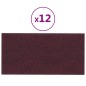 vidaXL Paneles de pared 12 uds tela morado 60x30 cm 2,16 m² vidaXL Paneles de pared 12 uds tela morado 60x30 cm 2,16 m²
