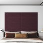 vidaXL Paneles de pared 12 uds tela morado 90x15 cm 1,62 m² vidaXL Paneles de pared 12 uds tela morado 90x15 cm 1,62 m²