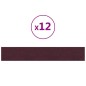 vidaXL Paneles de pared 12 uds tela morado 90x15 cm 1,62 m² vidaXL Paneles de pared 12 uds tela morado 90x15 cm 1,62 m²