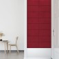 vidaXL Paneles de pared 12 uds terciopelo rojo tinto 60x30 cm 2,16 m² vidaXL Paneles de pared 12 uds terciopelo rojo tinto 60x30 cm 2,16 m²