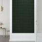 vidaXL Paneles de pared 12 uds terciopelo verde oscuro 30x15cm 0,54 m² vidaXL Paneles de pared 12 uds terciopelo verde oscuro 30x15cm 0,54 m²
