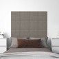 vidaXL Paneles de pared 12 uds terciopelo gris claro 30x30 cm 1,08 m² vidaXL Paneles de pared 12 uds terciopelo gris claro 30x30 cm 1,08 m²