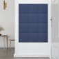 vidaXL Paneles de pared 12 uds tela azul 30x30 cm 1,08 m² vidaXL Paneles de pared 12 uds tela azul 30x30 cm 1,08 m²