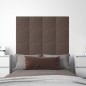 vidaXL Paneles de pared 12 uds tela gris taupé 30x30 cm 1,08 m² vidaXL Paneles de pared 12 uds tela gris taupé 30x30 cm 1,08 m²