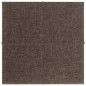 vidaXL Paneles de pared 12 uds tela gris taupé 30x30 cm 1,08 m² vidaXL Paneles de pared 12 uds tela gris taupé 30x30 cm 1,08 m²