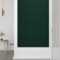 vidaXL Paneles de pared 12 uds tela verde oscuro 60x15 cm 1,08 m² vidaXL Paneles de pared 12 uds tela verde oscuro 60x15 cm 1,08 m²