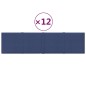 vidaXL Paneles de pared 12 uds tela azul 60x15 cm 1,08 m² vidaXL Paneles de pared 12 uds tela azul 60x15 cm 1,08 m²