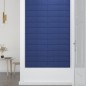 vidaXL Paneles de pared 12 uds tela azul 60x15 cm 1,08 m² vidaXL Paneles de pared 12 uds tela azul 60x15 cm 1,08 m²